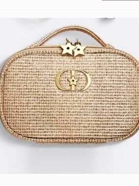 Dior Metallic Gold Cosmetic Pouch
